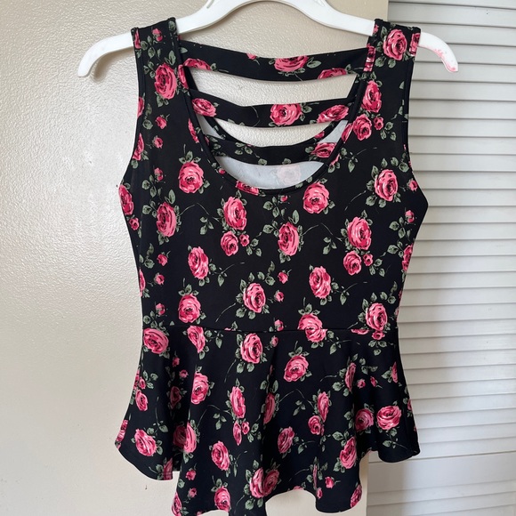 Peplum floral top - Picture 4 of 5